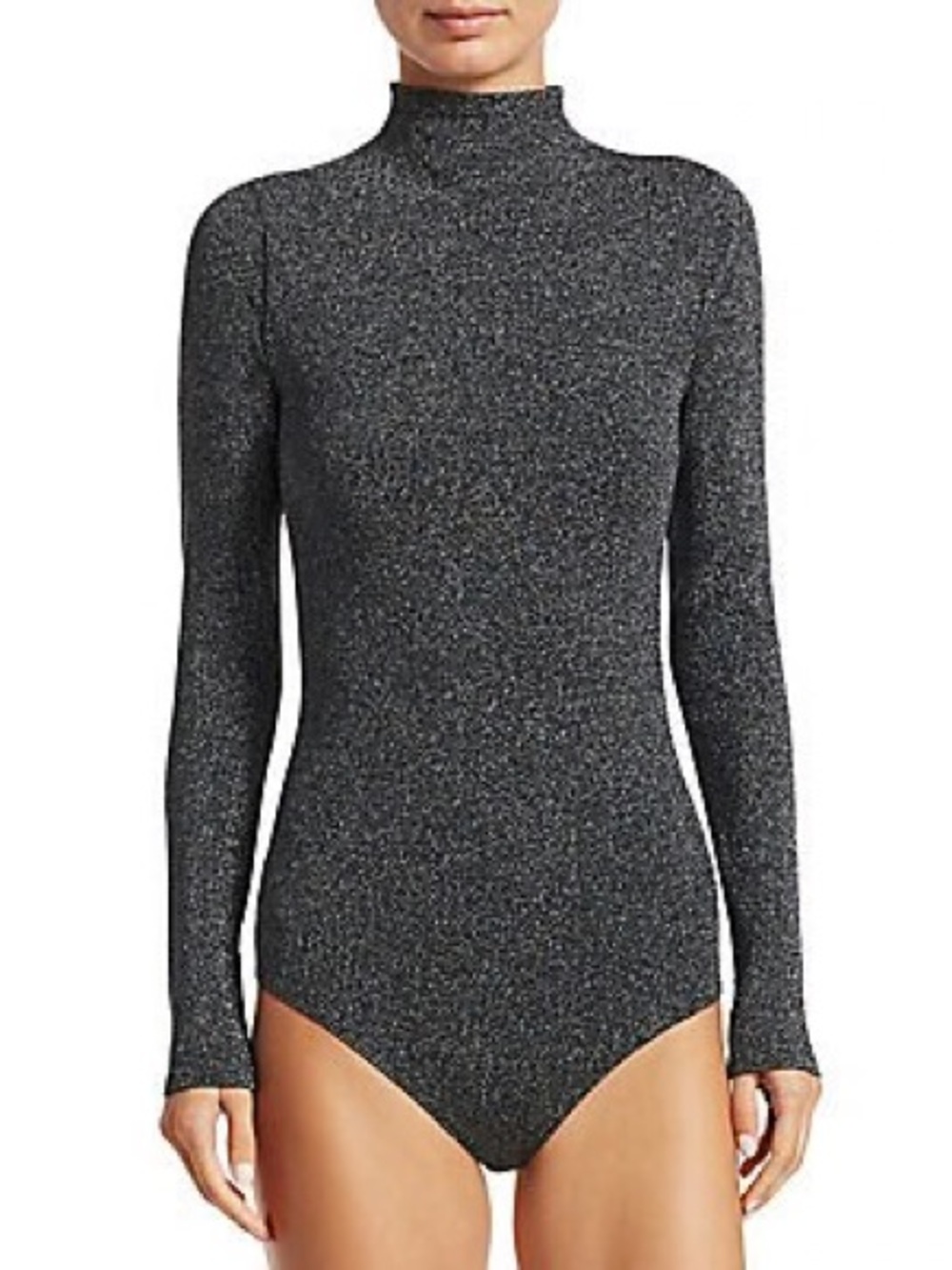 Free People long sleeve bodysuit sparkle teal ✨ - Picture 1 of 8